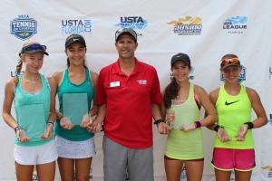 Girls 14s 1st and 2nd 4 Sophia Fornaris Anna Babayan Daniela Porges Paige Herremans