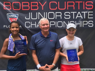 Girls 12s - 1st place Grace Levelston 2nd place Lara Smejkal