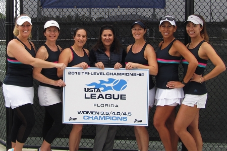 3.5 4.0 4.5 Women Champions - Orange Seminole