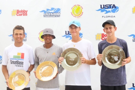 Boys' 16s Champs: Santiago Cardenas, Zamaan Moledina     Finalists: Amadeus Charlez-Alcock, Max Lindstrom