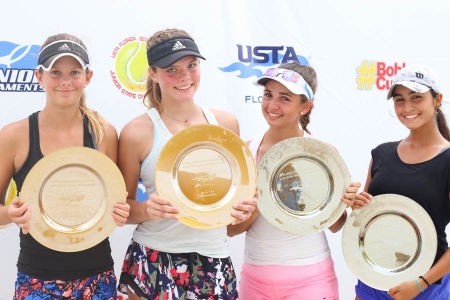 Girls' 16s Champs: Ryan Wuhrman, Sophie Llewellyn     Finalists: Brooke Dugarte, Valeria Centeno