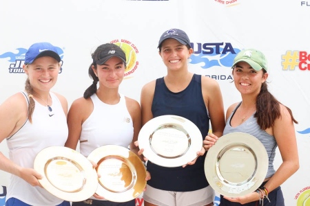 Girls' 18s Champs: Lara Smejkal, Natalie Block     Finalists: Karly Friedland, Ayshe Can