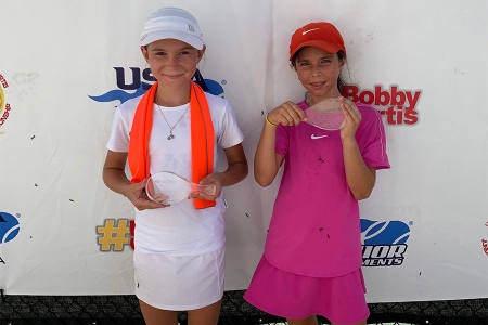 Girls' 5th Place Alexandra Korneeva, 6th Place Gia Cacenco
