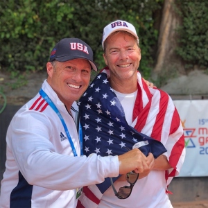 Coach Rubinstein and Craig Jorasch