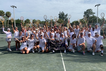 Wimbledon Whites & Wood Racquets event in July at Fort King Municipal Tennis Center