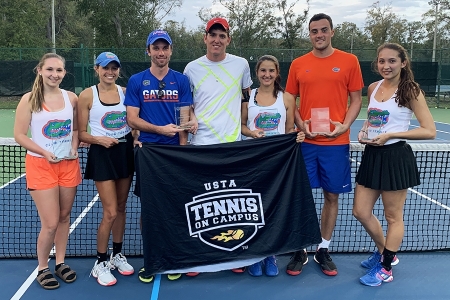 2019 USTA Florida "Tennis on Campus" Sectional Championships Runner-Up: University of Florida Club Tennis Team