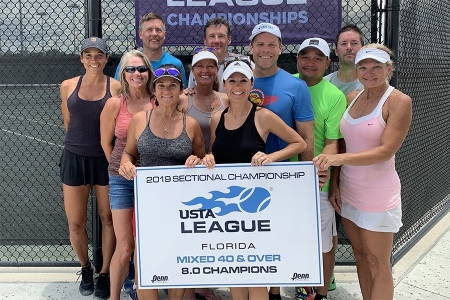 Mixed 40 & Over 8.0 Champions: Sarasota