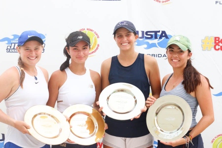 Bobby Curtis Doubles Girls 18s Champs: Lara Smejkal, Natalie Block -- Finalists: Karly Friedland, Ayshe Can