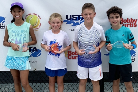 Bobby Curtis Orange Ball Winners: Haily Tong, Taylor Allcott -- Finalists: Luka Kostic, Max Shilt