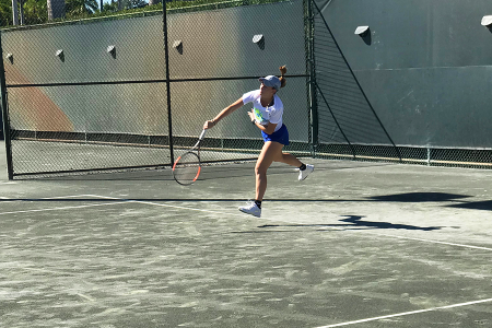 Alyssa Hayduk on the court