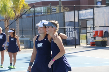 Constanza Gorches with teammate Kendall Nash