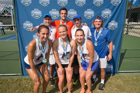 October 7, 2018: UF club tennis at the Tennis on Campus Fall Invitational at the Cary Tennis Center, Cary, North Carolina.