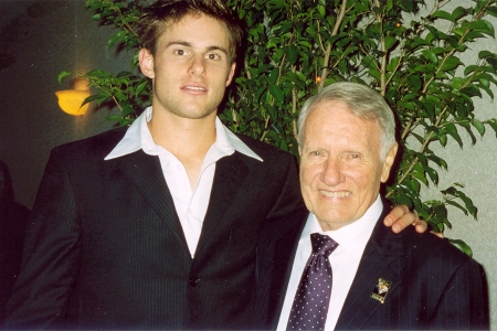 Andy Roddick with Bobby Curtis