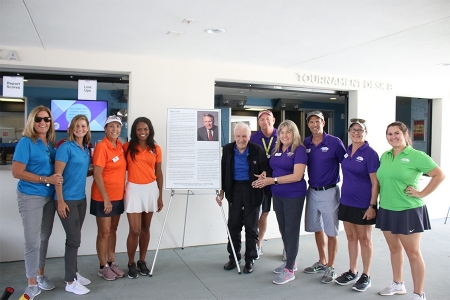 Bobby and USTA Florida staff at the 2019 USTA Florida Bobby Curtis Junior 16s/18s Sectionals Doubles Championships