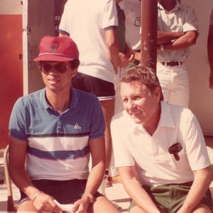 Bobby with Arthur Ashe