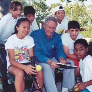 Bobby with kids