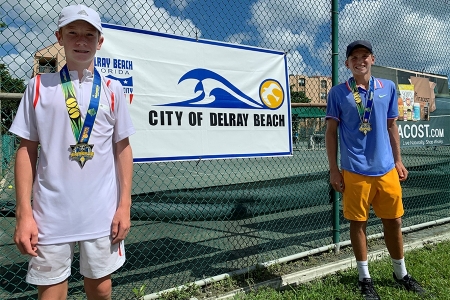 Boys' 14s Finalist: Calvin Baierl, Boys' 14s Champion: Jacob Olar
