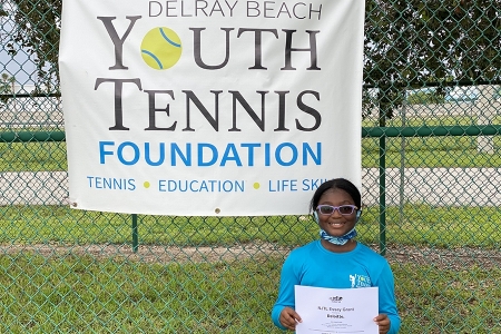Girls 10 & Under: Rebecca Ankapong, Delray Beach Youth Tennis Foundation