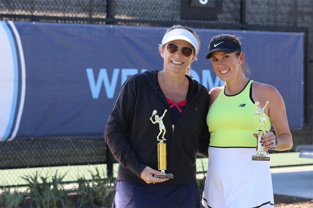 Women's 3.5 Singles -- 1st Place: Kathy Myers, 2nd Place: Cynthia Curtis