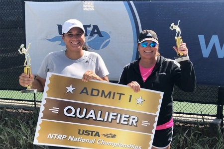 Women's 4.5 Doubles 1st Place: Liz McCafferty, Lisa Shelton