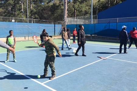 Kids on the court