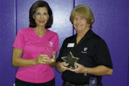 Cathy Nordlund and Susan Allshouse receive Special Olympics Florida Volunteer Awards in 2014