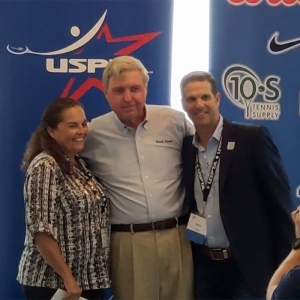 Burdell with members of the USPTA