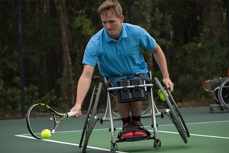 Wheelchair tournament player
