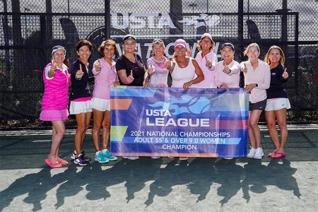 2021 National Champions - Adult 55 & Over 9.0 Women representing the USTA National Campus, Orlando
