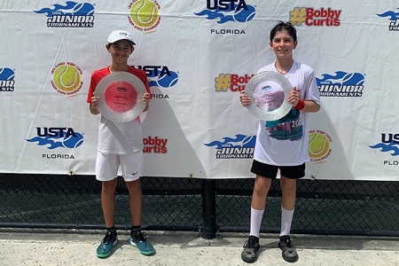 Boys' 12s Finalists: Andre Bart, Diego Custodio