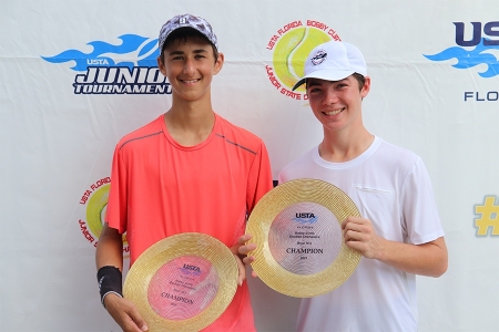 Boys' 16s Winners: Nikola Parichkov, Hunter Nussbaum