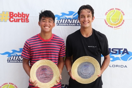 Boys' 18s Winners: Alex Han, Sammy Frizelle