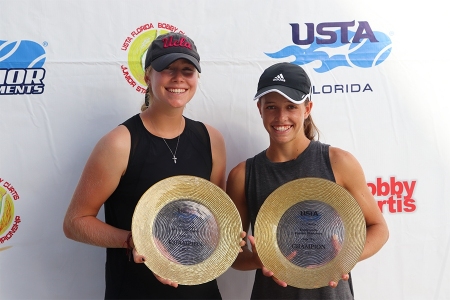 Girls' 16s Winners: Savannah Webster, Kaitlyn Quevedo