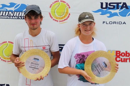 Mixed 16s Winners: David Prasievi, Catherine Goldman