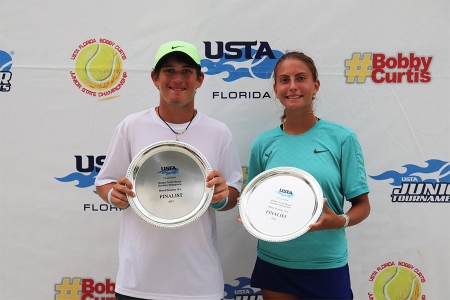 Mixed 18s Finalists: Philip Dell, Maria Markosov