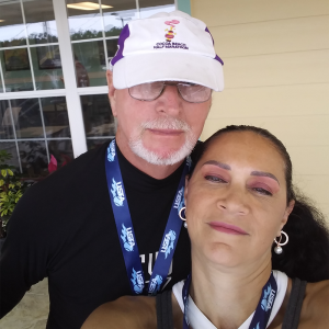 Milena with her husband, Jack
