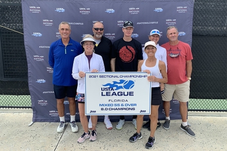 Mixed 55 & Over 8.0 Champions: Pinellas