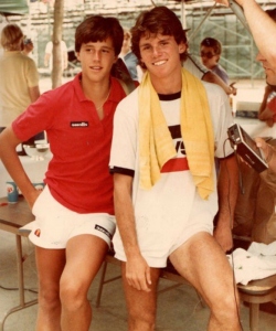 Aaron Krickstein and Bobby Blair at the Boys 18 & Under National Clay Courts