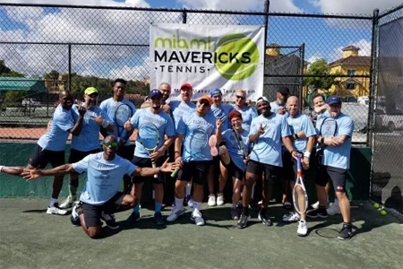 Marilyn and some members of the Miami Mavericks