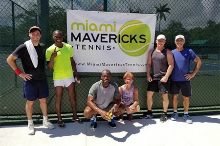 Marilyn and some members of the Miami Mavericks