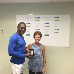 Marilyn's first trophy with the Miami Mavericks