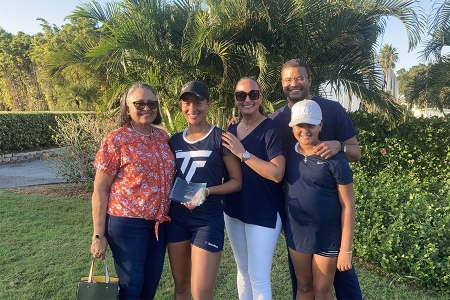 Exceptional Player - Ahmani Guichard with family