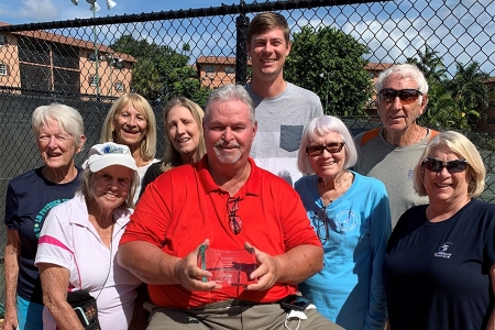 Outstanding Tournament Director - Frank Hughes with family