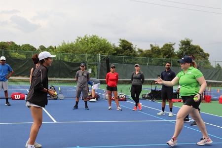 Community Coach Training at Lake Cane Tennis Center, October 2021