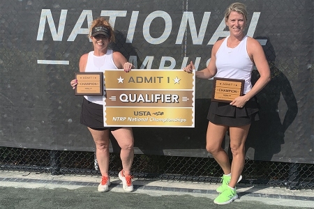 Women's 3.0 Doubles Champions: Lauren Larkin, Lauren Feingold-Navas