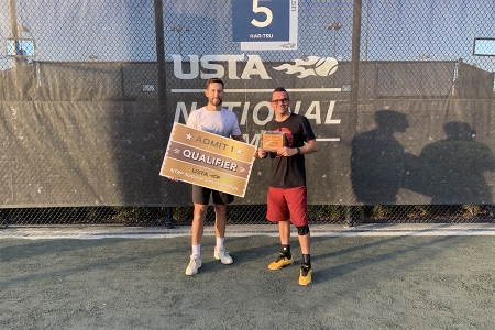 Men's 3.5 Singles -- Champion John Olcese, Finalist Jorge Marfisi
