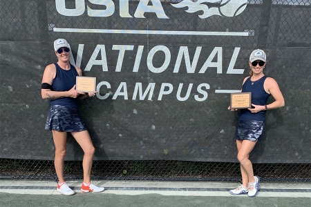 Women's 3.5 Doubles Finalists: Regan Chatel, Tanya Mikel