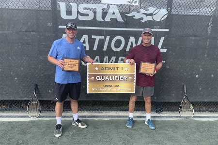 Men's 4.0 Doubles Champions: Richard Helme, Albert Alhadeff