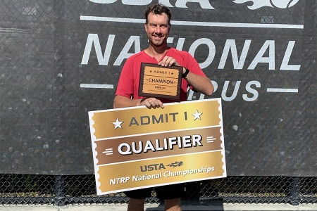 Men's 4.5 Singles Champion Robert Nickels