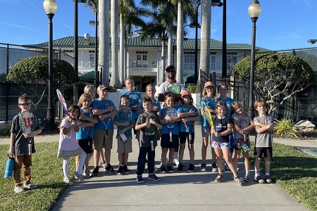 Artie Yentumi with students